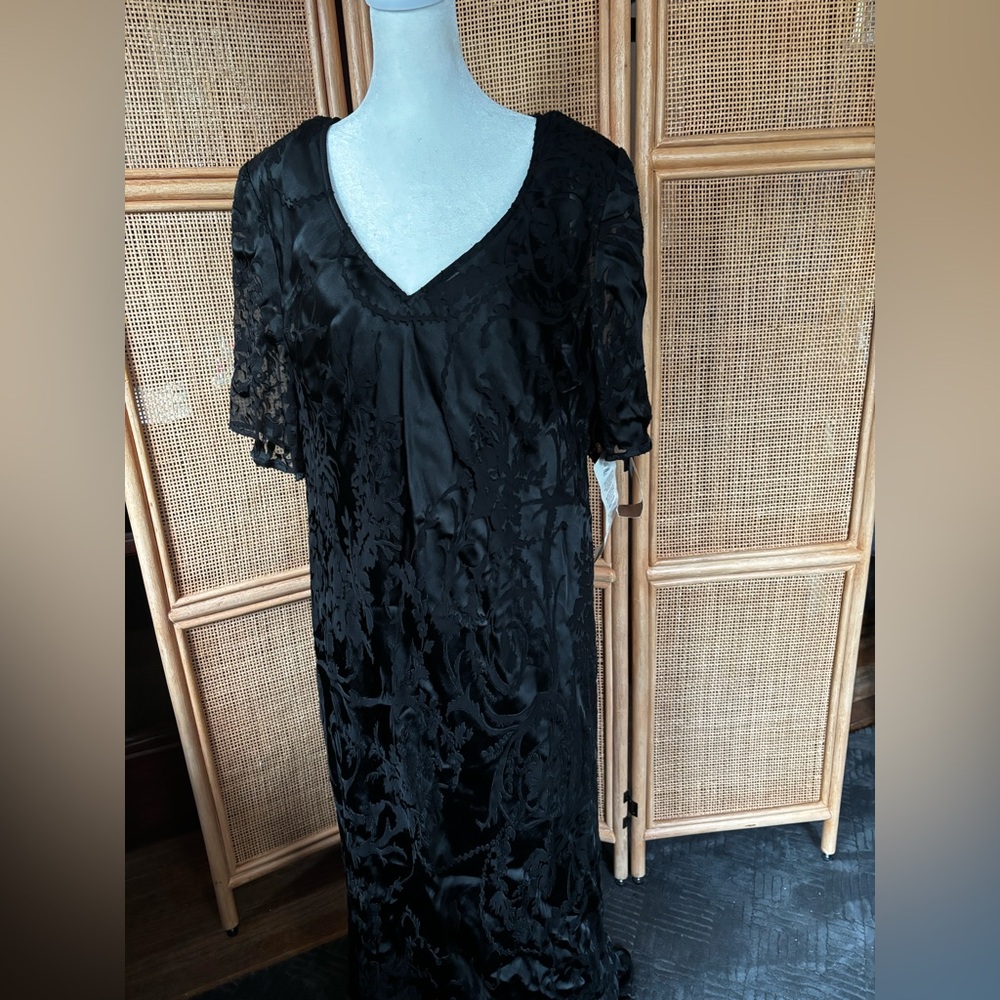 NWT Black Silk Blend Dress